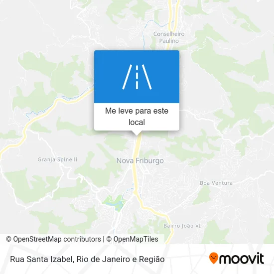 Rua Santa Izabel mapa