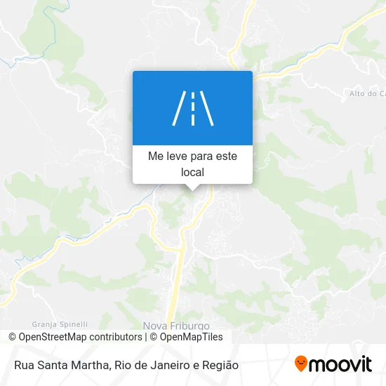 Rua Santa Martha mapa