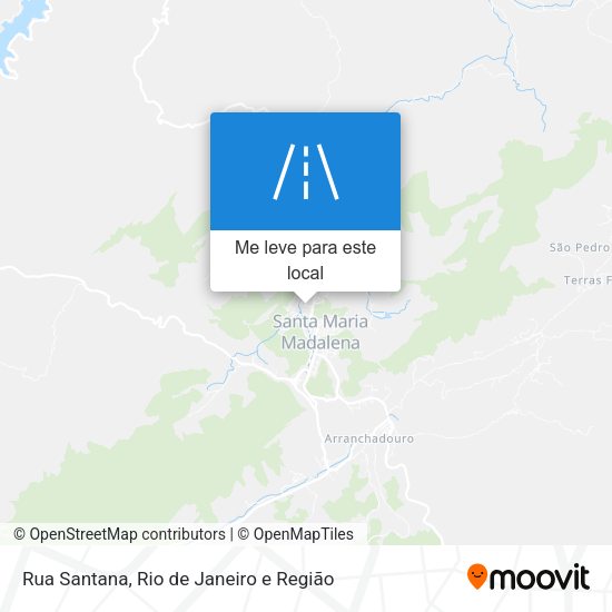 Rua Santana mapa