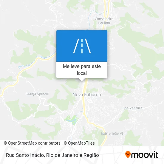 Rua Santo Inácio mapa