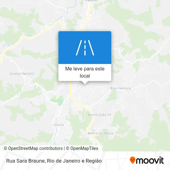Rua Sara Braune mapa