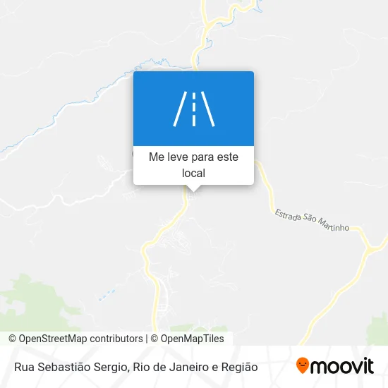 Rua Sebastião Sergio mapa