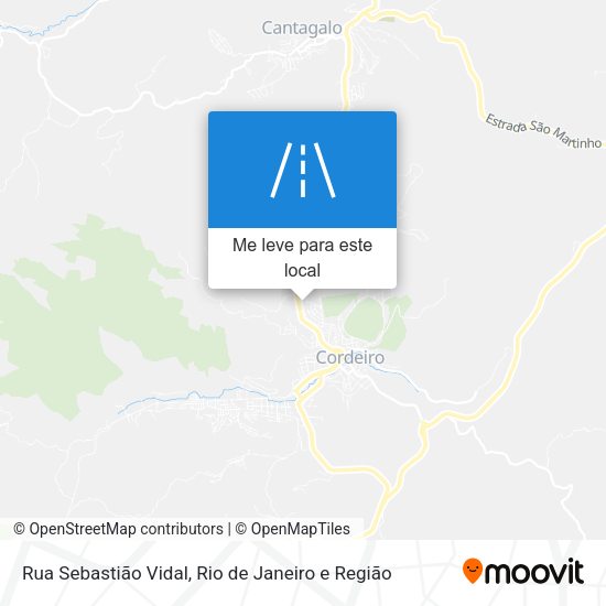 Rua Sebastião Vidal mapa