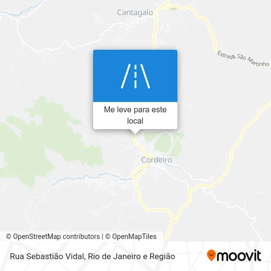 Rua Sebastião Vidal mapa