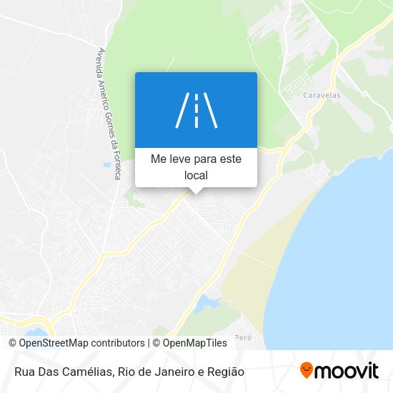 Rua Das Camélias mapa
