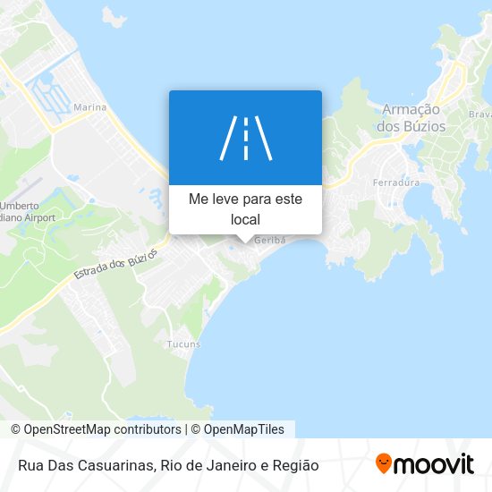 Rua Das Casuarinas mapa