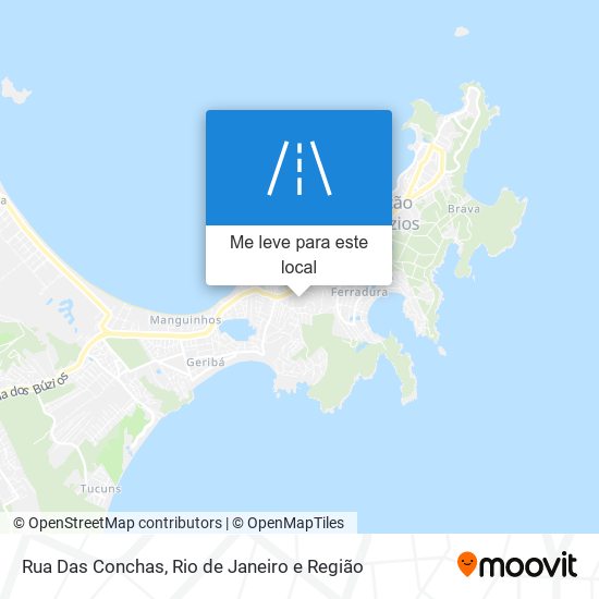 Rua Das Conchas mapa