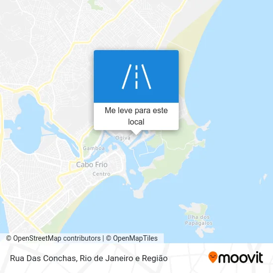 Rua Das Conchas mapa