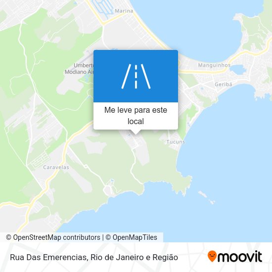 Rua Das Emerencias mapa