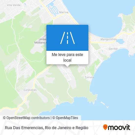 Rua Das Emerencias mapa