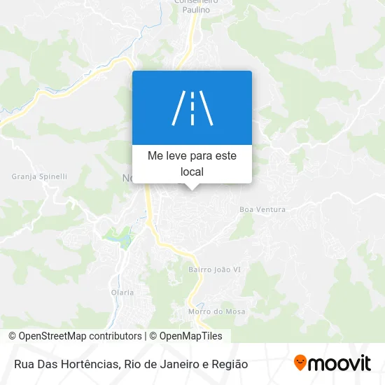 Rua Das Hortências mapa
