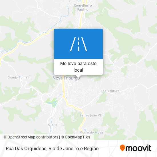 Rua Das Orquídeas mapa