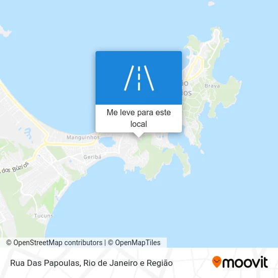 Rua Das Papoulas mapa