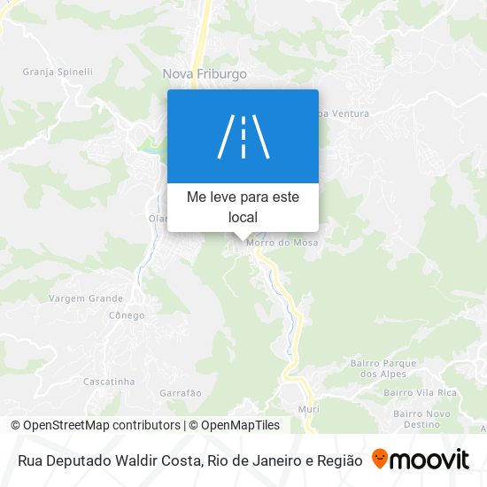 Rua Deputado Waldir Costa mapa