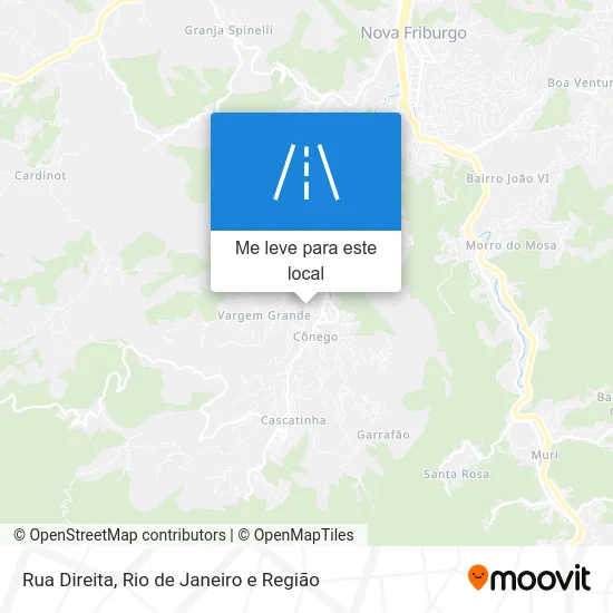 Rua Direita mapa