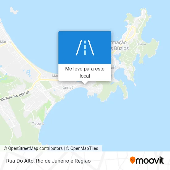 Rua Do Alto mapa