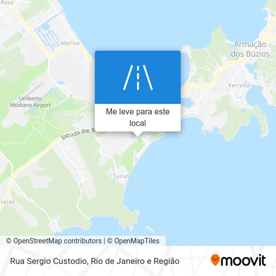 Rua Sergio Custodio mapa