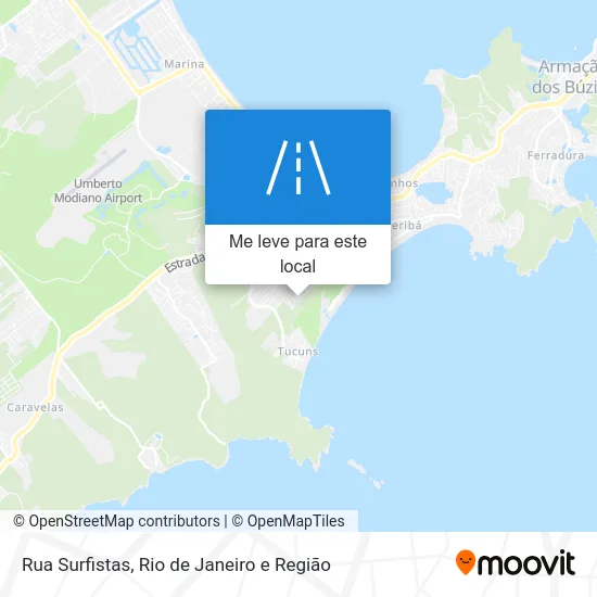 Rua Surfistas mapa
