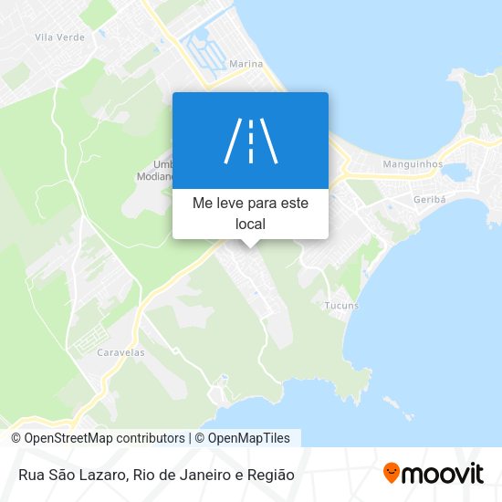 Rua São Lazaro mapa