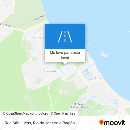 Rua São Lucas mapa