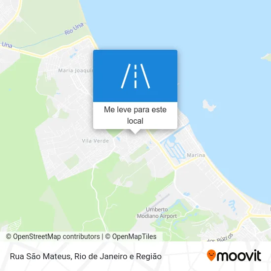 Rua São Mateus mapa