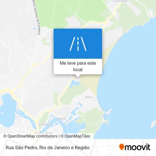 Rua São Pedro mapa