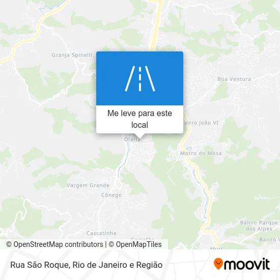 Rua São Roque mapa