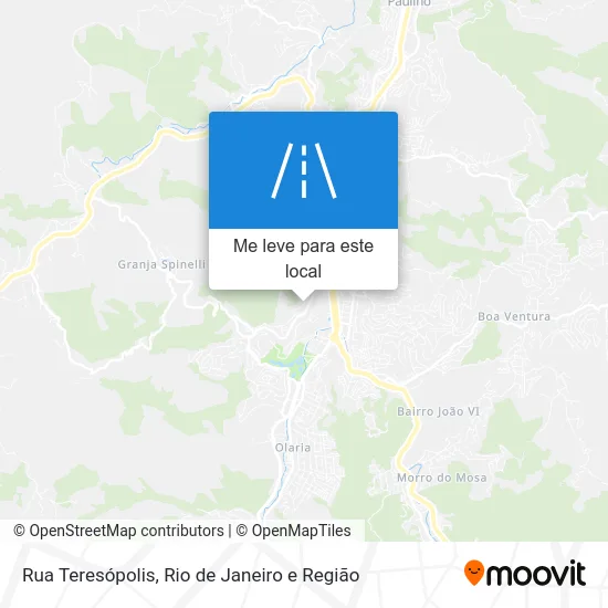 Rua Teresópolis mapa