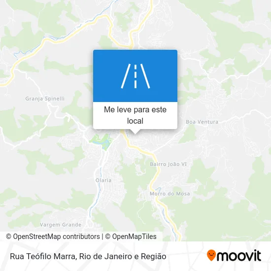Rua Teófilo Marra mapa