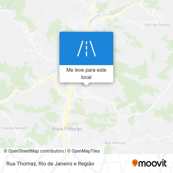 Rua Thomaz mapa