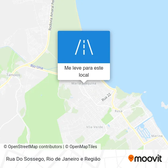 Rua Do Sossego mapa