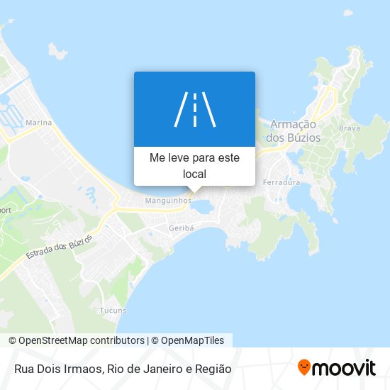 Rua Dois Irmaos mapa