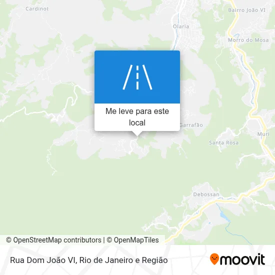 Rua Dom João VI mapa