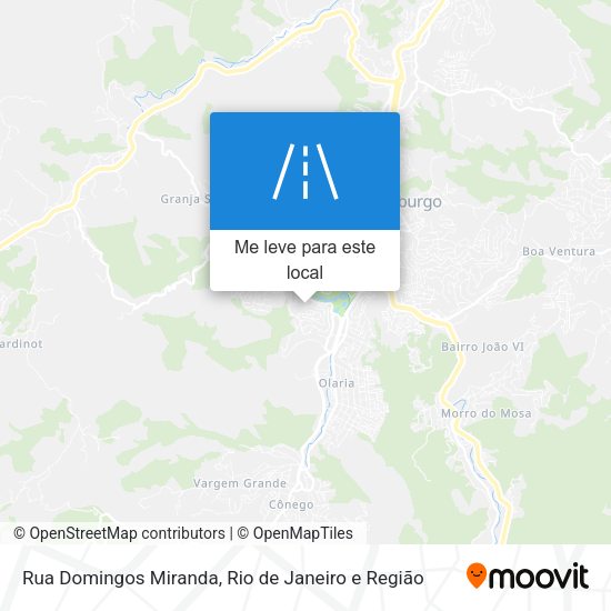 Rua Domingos Miranda mapa