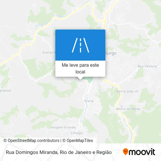 Rua Domingos Miranda mapa