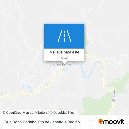 Rua Dona Cotinha mapa