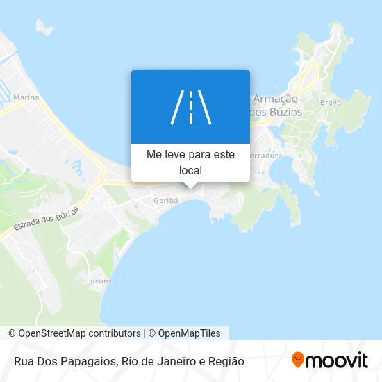 Rua Dos Papagaios mapa