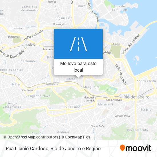 Rua Licínio Cardoso mapa