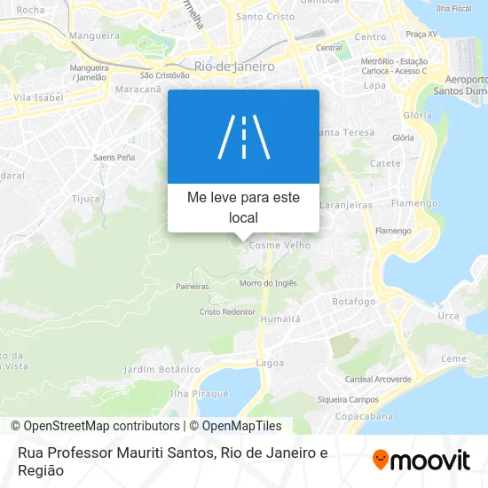 Rua Professor Mauriti Santos mapa