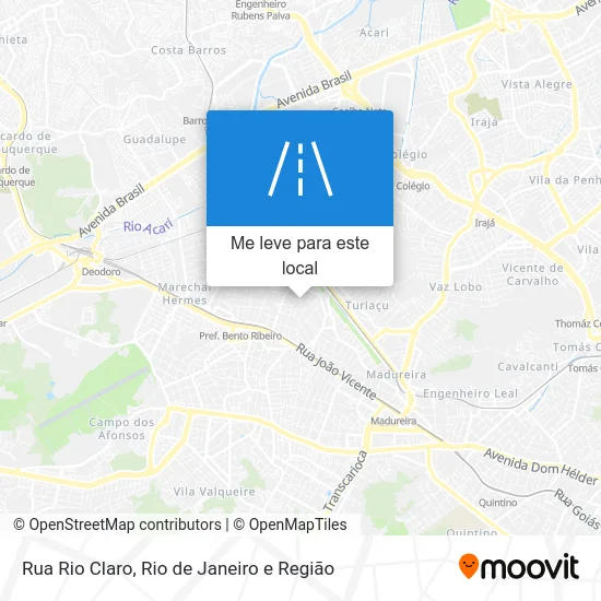 Rua Rio Claro mapa