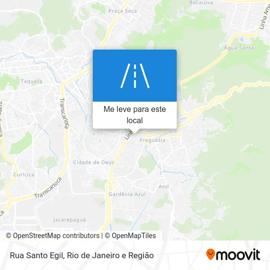 Rua Santo Egil mapa