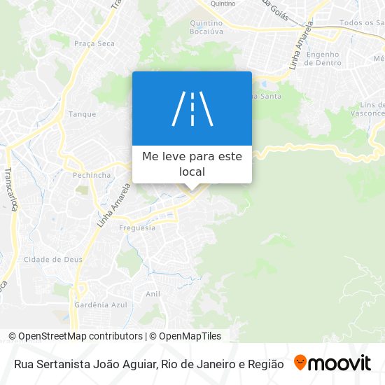 Rua Sertanista João Aguiar mapa