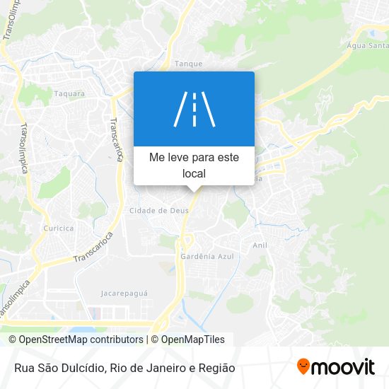 Rua São Dulcídio mapa