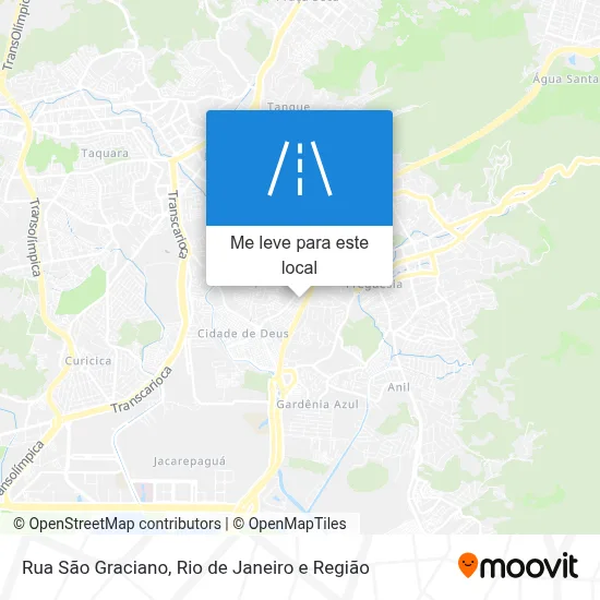 Rua São Graciano mapa