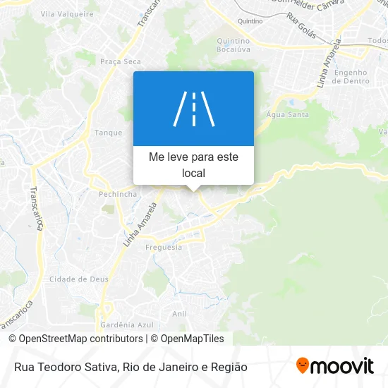 Rua Teodoro Sativa mapa