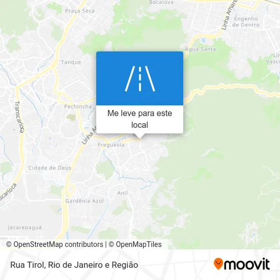Rua Tirol mapa