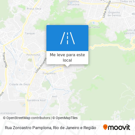 Rua Zoroastro Pamplona mapa