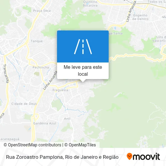 Rua Zoroastro Pamplona mapa