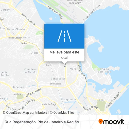 Rua Regeneração mapa