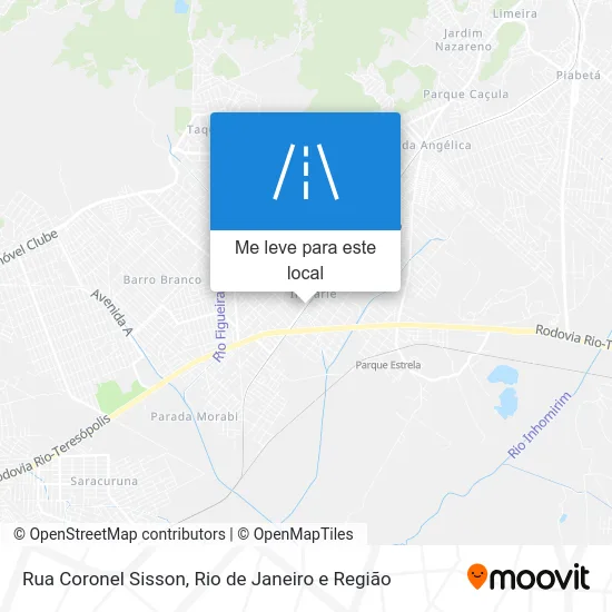 Rua Coronel Sisson mapa